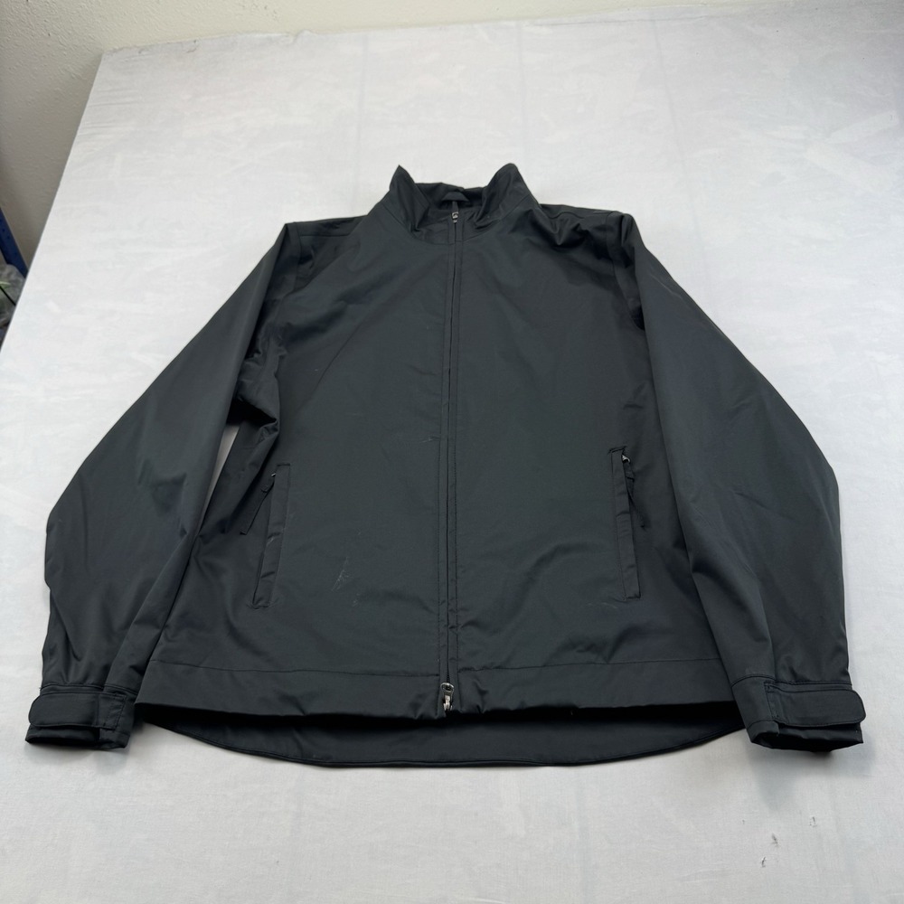 Nike Golf Mens M Black Full Zip Lightweight Golf Windbreaker Jacket